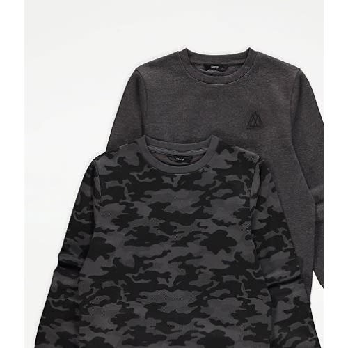 Crew Neck Sweatshirts - 2 Pieces