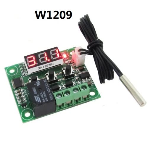 W1209 Dc 12v Led Digital Thermostat Temperature Control Switch Module On/off Controller + Ntc Sensor