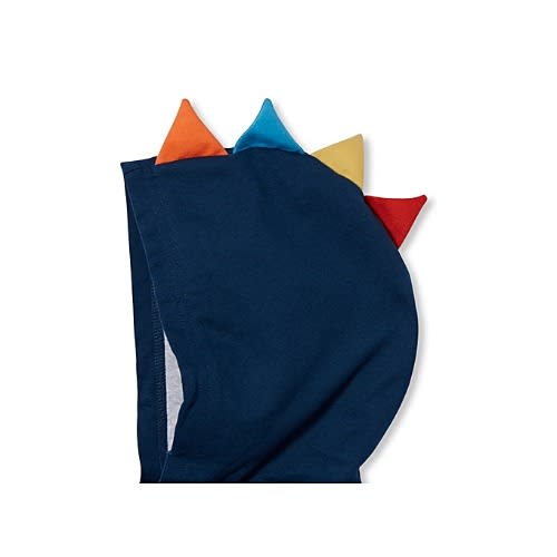 Dinosaur Terry Jacket Bodysuit And Pants 3 Piece Set- Blue