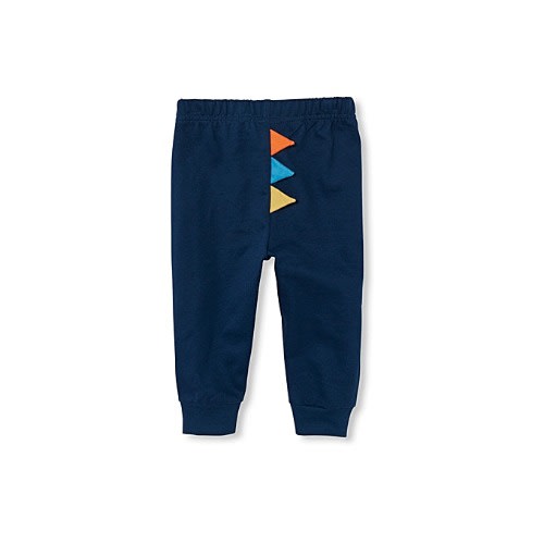 Dinosaur Terry Jacket Bodysuit And Pants 3 Piece Set- Blue