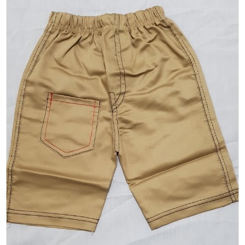 Boys Short Sleeve Checked Collar T-Shirt With Chinos Short