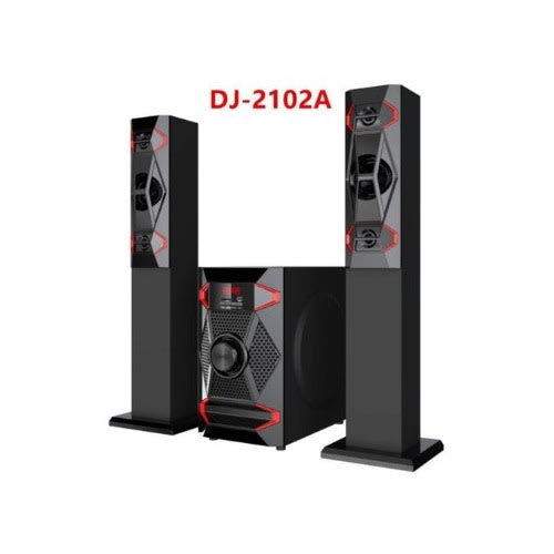 2.1ch Bluetooth Home Theatre + Free Lg Dvd+ Free Surge -dj-2102a