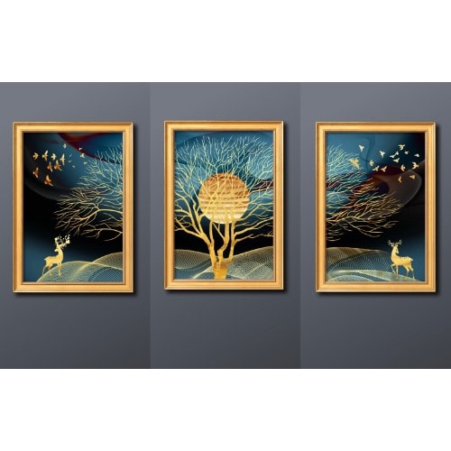 3 Set Of Framed Art
