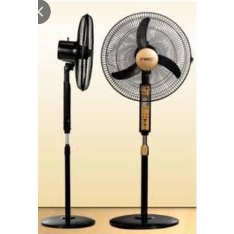 18" Solar Rechargeable Fan Standing Fan With Long Lasting Battery