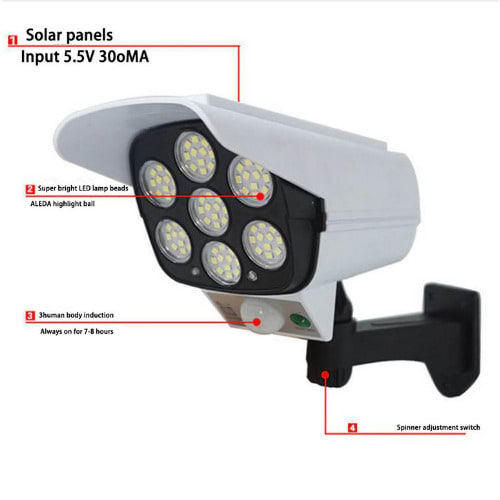 Led Solar Powered Wall Lights