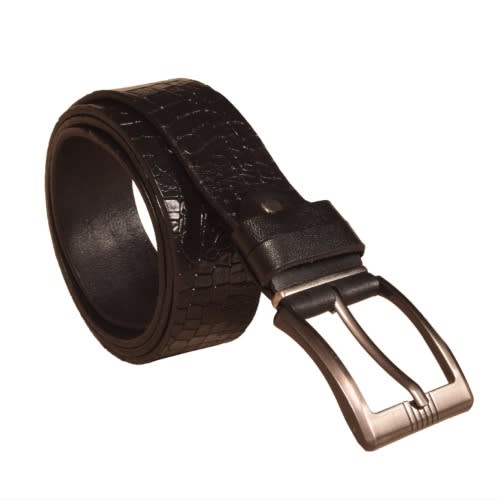 Crocodile Leather Belt - 2pcs
