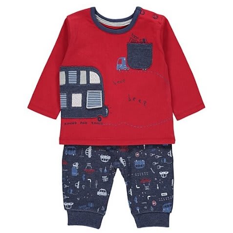 Beep Beep Bus Top And Trouser Set