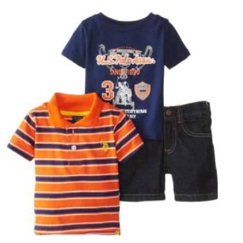 Baby Boys' 3 Piece Denim Shorts Set