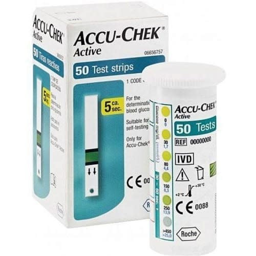 Active Blood Sugar – Glucometer Test Strips – 50 Pieces