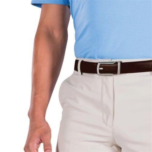 Men's  Buckle Leather Belt - Brown