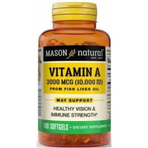 Vitamin A – 10,000iu - 100 softgels