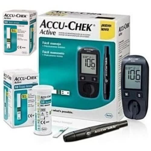 Accu-chek Active Blood Sugar Monitor – Glucometer +free Test Strips+10pcs Softclix Lancets