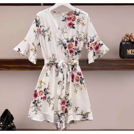Floral Print Playsuit