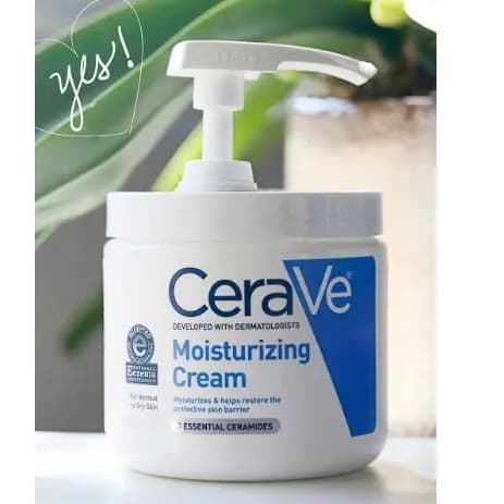 Cerave Moisturizing Cream | Daily Face And Body Moisturizer For Dry Skin Pump 19 Oz