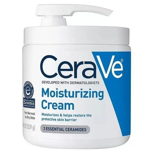 Cerave Moisturizing Cream | Daily Face And Body Moisturizer For Dry Skin Pump 19 Oz