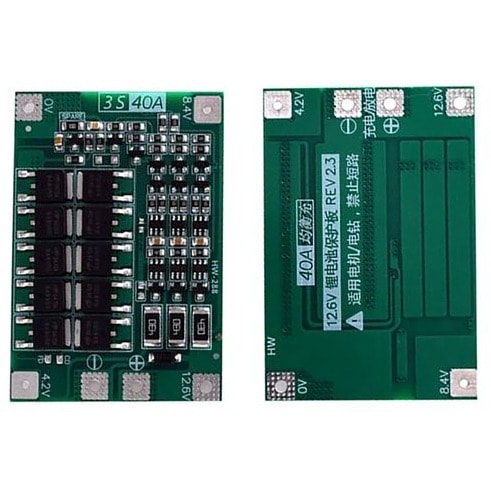 3S 40A 12.6V Li-Ion 18650 BMS PCM Battery Protection Board