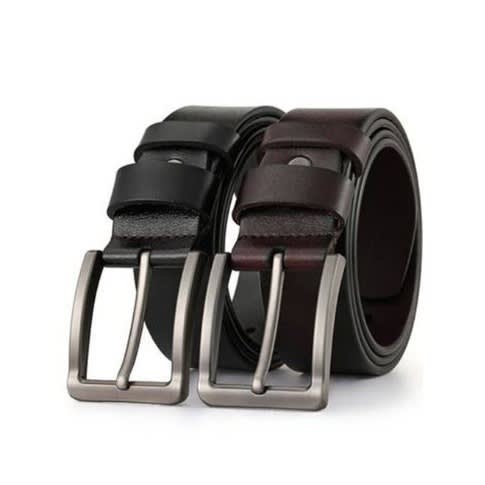 Men Genuine Leather Belt 2 In 1