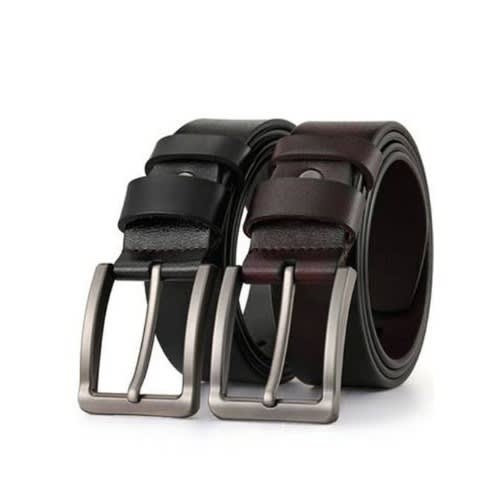 Men Genuine Leather Belt 2 In 1