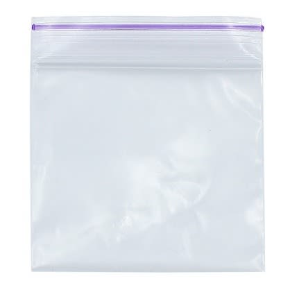 Zip Lock Food Storage Bags - 17.7cm X 19.5cm - 54 Counts