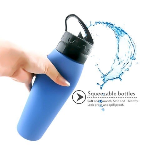 Eco Squeeze Silicon Waterbottle- 50cl