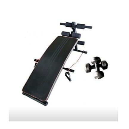 Sit-up Bench With Rope Dumbbell Push Up Bar & Spring