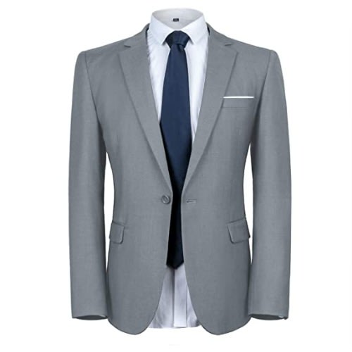Men's Cooperate Suit - Light Grey