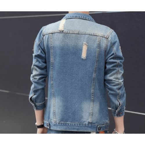 Men's Denim Jean Jacket - Blue