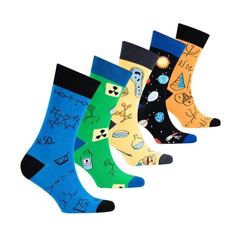 Men’s Luxury Colorful Dress Socks - 5-pairs - Pack 17