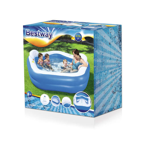 Family Fun Pool - Interactive Padding Inflatable Pool - 575L