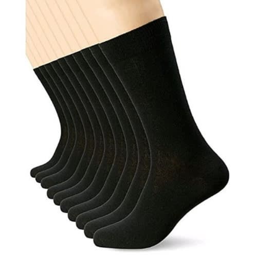 Men Socks - 12 Pairs - Black