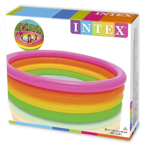 Sunset Glow Four Rings Swimming Pool With Pump