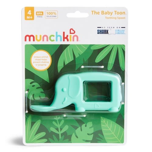 Elephant Shaped Baby Toon Silicon Teething Spoon