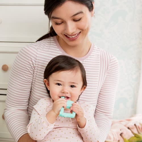 Elephant Shaped Baby Toon Silicon Teething Spoon
