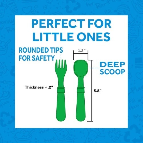 Re-play Kids Spoons & Forks - 8 Pieces