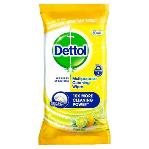 Multipurpose Wipes, Citrus Zest (30 Large Wipes)
