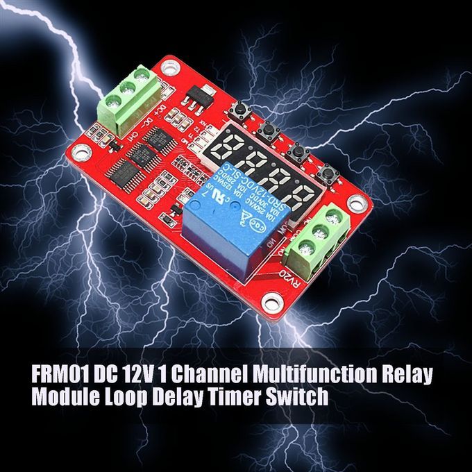FRM01   12V 1  Hannel Multifun Tion Relay Module Loop Delay   Swit H-red