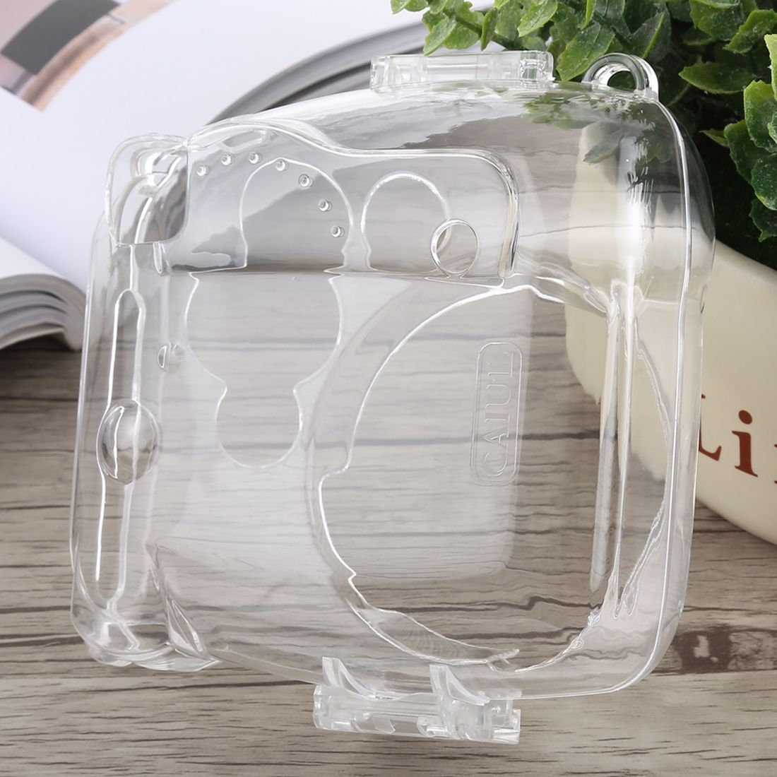 Protective Crystal Shell Case With Strap For FUJIFILM Instax Mini 9 / Mini 8+ / Mini 8 (Transparent)
