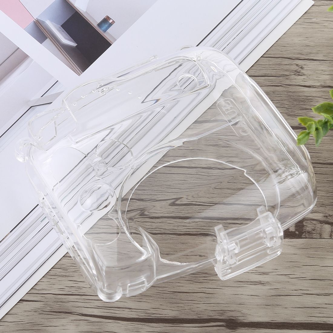 Protective Crystal Shell Case With Strap For FUJIFILM Instax Mini 9 / Mini 8+ / Mini 8 (Transparent)