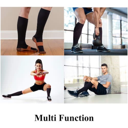 Copper Compression Socks Relieve Ache Soreness Recovery Support