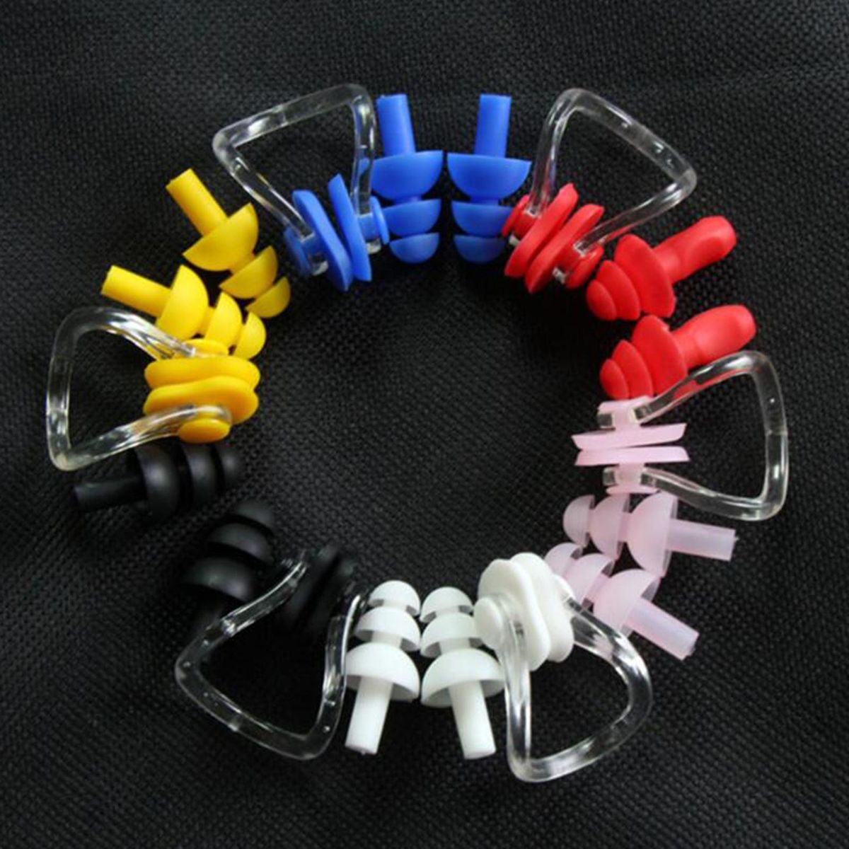 Waterproof Earplugs Swimming Silicone Soft Anti-Noise Ear Plug Black