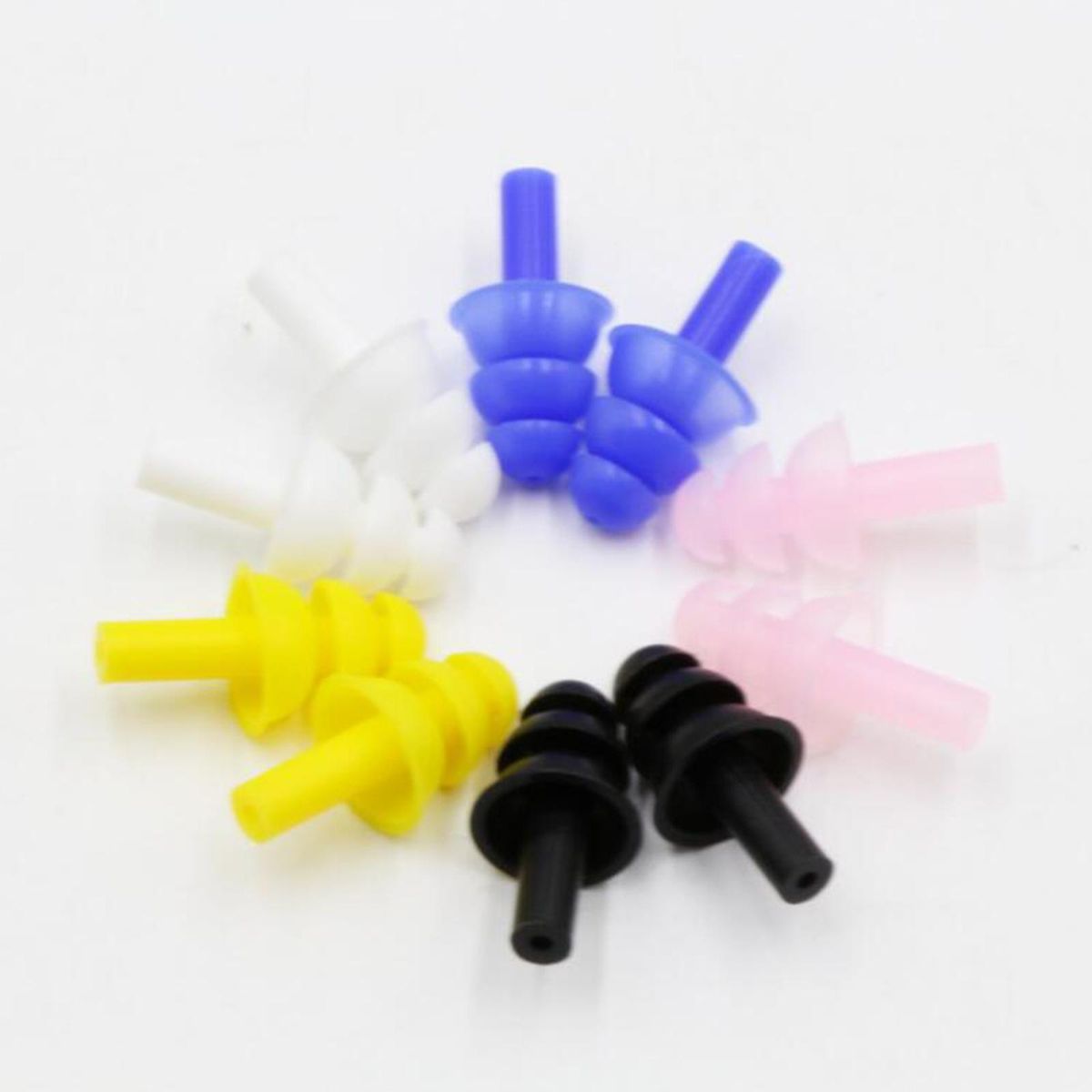 Waterproof Earplugs Swimming Silicone Soft Anti-Noise Ear Plug Black