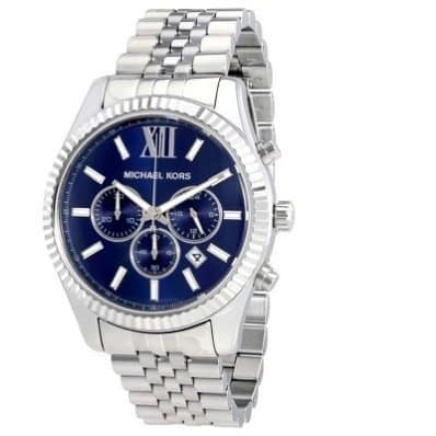 Lexington Chronograph Navy Dial Watch for Men - MK8280
