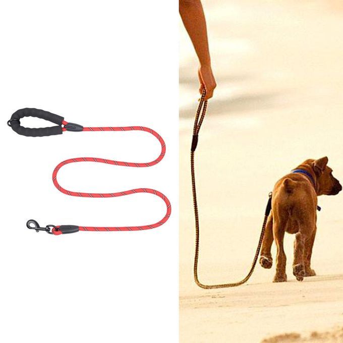 Small Large Pets Dog Walking Leash Running Pet Dog Lead With Foam Red