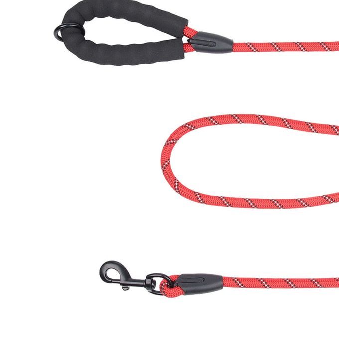 Small Large Pets Dog Walking Leash Running Pet Dog Lead With Foam Red