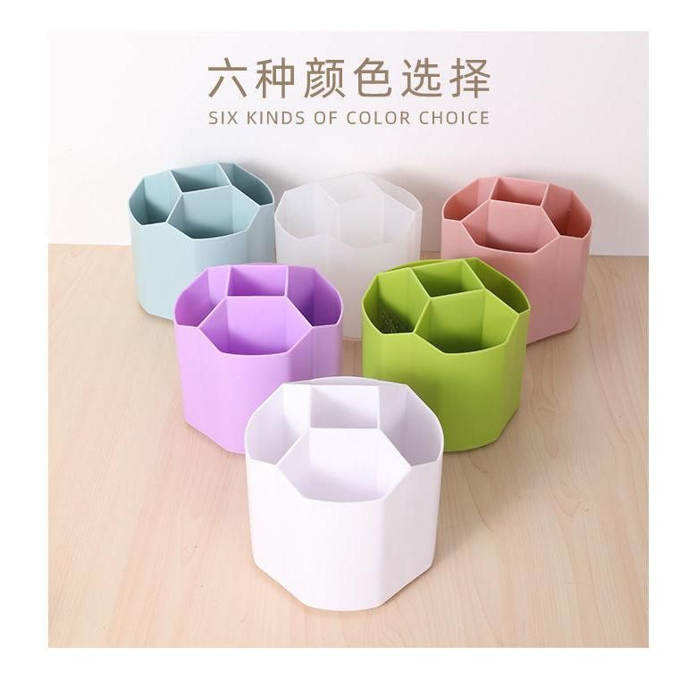 Large Capacity Rotating Pen Holder Modern Minimalist Student Desktop Stationery Box Ins Multi-Functional Cute Nordic Good-looking
