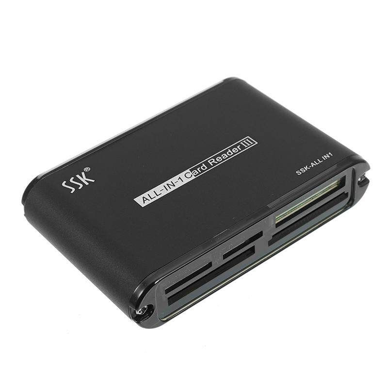 SSK SCRM025 480Mbps All In 1 USB2.0 Card Reade Super Speed CF/XD/SD/MS/MIC SD/M2 Multi Smart Memory For Loptop USB Card Reader