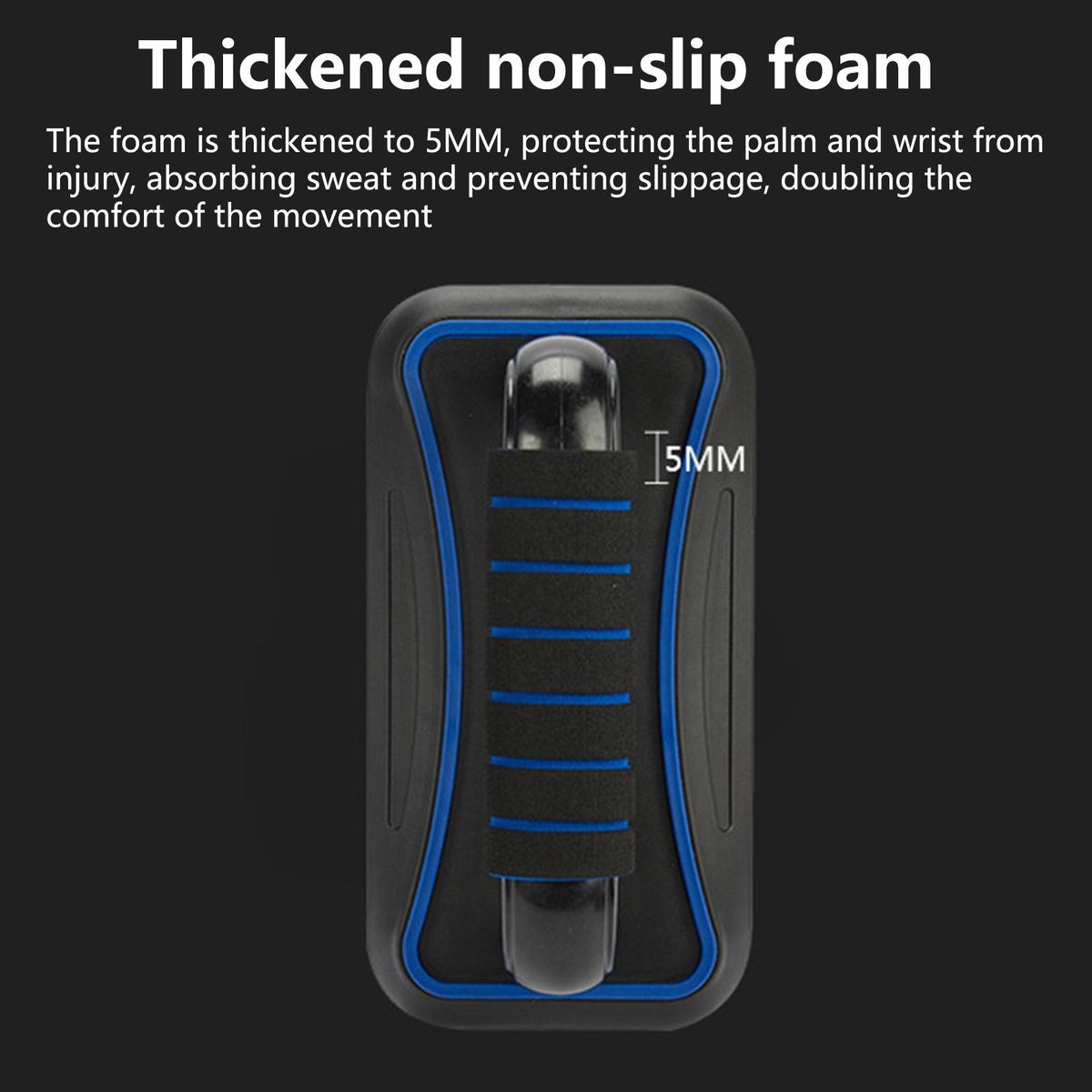 1 Pair Abdominal Trainer Floor Push Up Handles Bars Blue