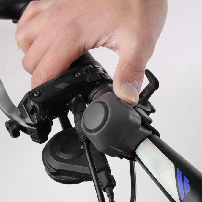 Silicone Electric Bike Horn MTB Road Bicycle Ring Tricycle Bell Black