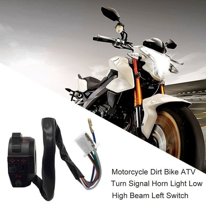 Motor Y Le Dirt Bike ATV Turn Signal Horn Light Low High Beam Left Swit H-black