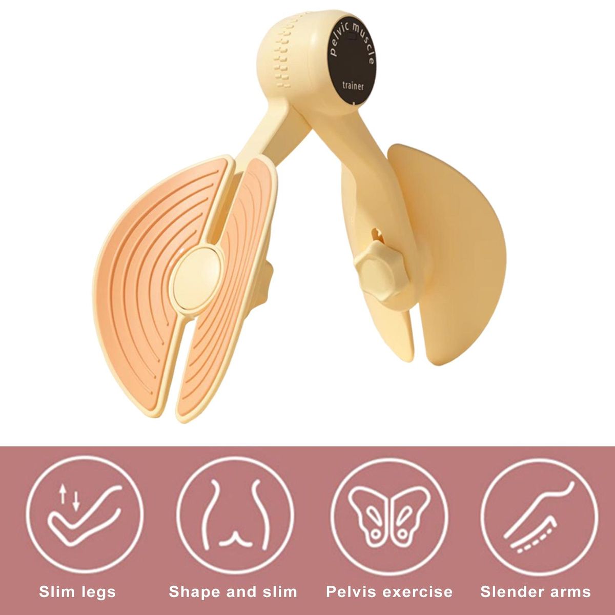 Thigh Exerciser Legfit Thigh Pelvic Floor Trainer 4 Resistance Pelvic Yellow